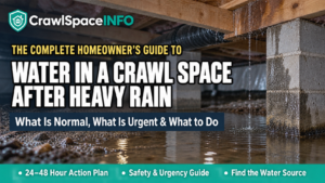 Water in a crawl space after heavy rain homeowner guide