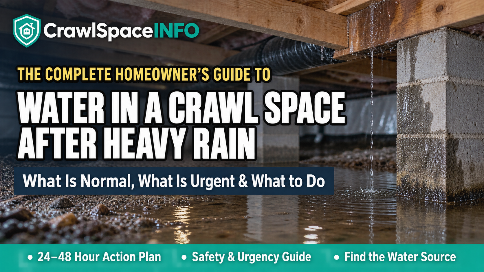 Water in a crawl space after heavy rain homeowner guide